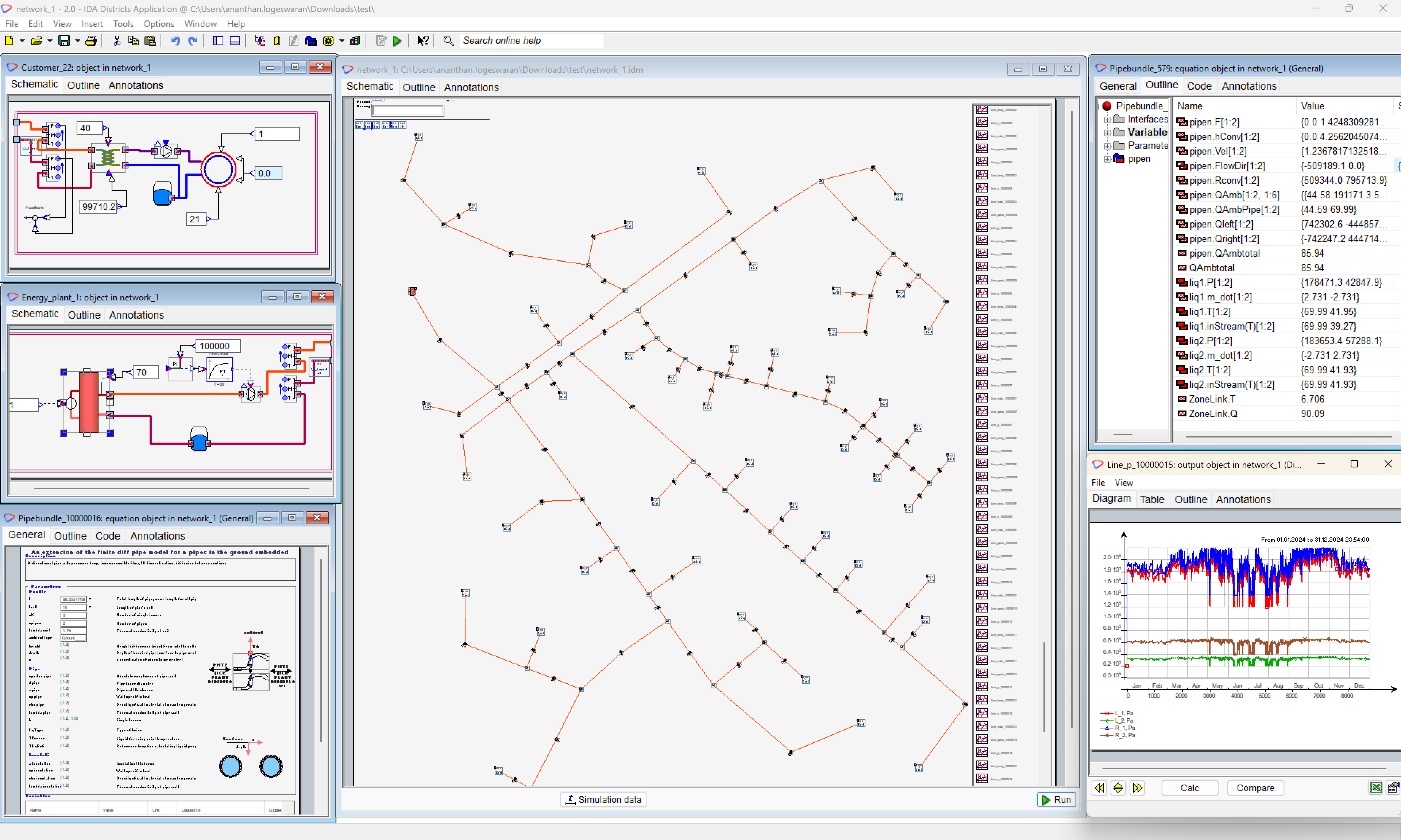 IDA Districts user interface
